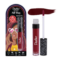 Dazller All Day Lip Colour Quick Dry | Long-Stay | Lightweight | Matte Lipstick for Women | Enriched with Kokum Butter 6g (QDLC029 - Cabernet, Quick Dry)
