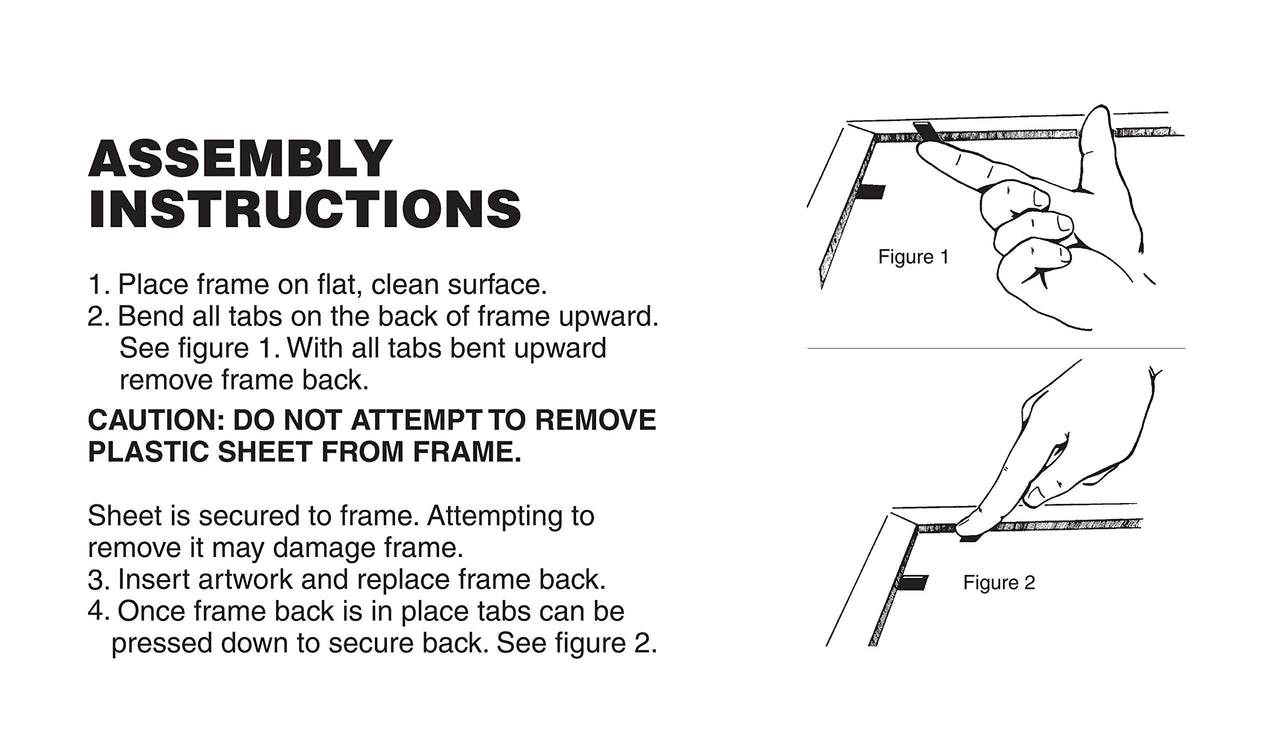 MCS Trendsetter 20x28 Poster Frame Black High-Gloss, Vertical & Horizontal Wall Hanging Large Picture Frame for Photos, Posters & Art Prints (1-Pack) 20 x 28 in Single