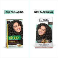 Streax Women's Crème Permanent Hair Colour - 3 Dark Brown Hair Color, 100% Grey Coverage,Ammonia Free Hair Color, Long Lasting Hair Colour, Colourant Tube 60G, Developer Bottle 60Ml, Conditioner 20G