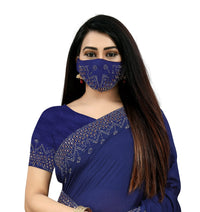 PUNYATHA CREATION Women's  & Girl's  Chanderi Chanderi Saree With Blouse Piece