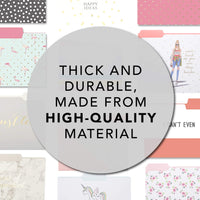 Graphique Blush Marble File Folder Set – File Set Includes 9 Folders and 3 Unique 