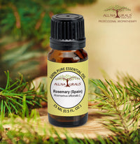 All Naturals Rosemary Essential Oil (Spain) 100% Pure for Skin, Hair, Dandruff, Memory, Focus & Aroma - 15 mL