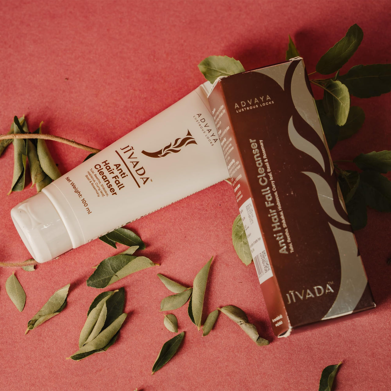 JIVADA Anti-Dandruff & Hairfall Cleanser | Soothes Itchy Scalp & Redness | Controls Hair Thinning | Curry Leaf, Rosemary, Shikakai, Basil | Dermatologically Tested | Sulphate & Paraben Free | 100ml