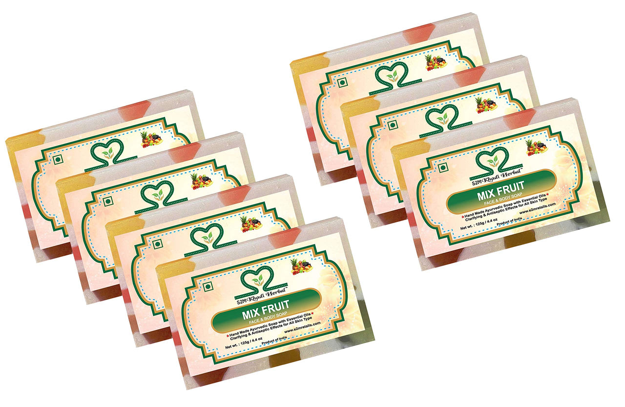 Khadi Natural S2M Herbal Handmade 100% Pure & Natural Mix Fruit Soap 875 Gm