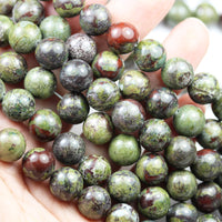 Dragon's  Blood Jasper Beads for Jewelry Making Energy Healing Crystals Jewelry Chakra Crystal Jewerly Beading Dragon Blood Jasper 8mm Supplies 15.5inch About 46-48 Beads