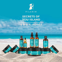 Pilgrim Jeju Rejuvenating Skin Set | Nourishing | Moisturising | Natural Exfoliator | Face Wash 100ml, Face Scrub 100gm, Day Cream Tinted SPF 50 100gm | All Skin | Men,Women | Vegan | Korean Beauty Secrets