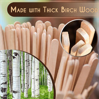 Perfect Stix Premium Wooden Coffee Stirrer Sticks, Thick Birch Wood 1000 Count, 5.5