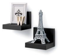 Command Display Ledges, Slate, 2-Ledges, 8-Medium Foam Strips, Decorate Damage-Free