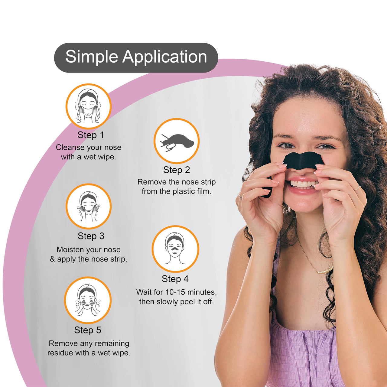 DR.Rashel Nose Pore Strips| Deep Cleansing Nose Strips For Instant And Painless Blackheads Removal 20 PCS (Bamboo Charcoal)