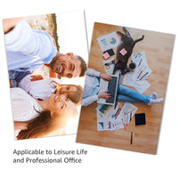 Basics Photo Paper, Semi Glossy, 4 x 6 Inch, Pack of 100 Sheets, 300g/m², White