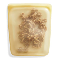 Stasher Platinum Silicone Food Grade Reusable Storage Bag, Yellow (1/2 Gallon) | Reduce Single-Use Plastic | Cook, Store, Sous Vide, or Freeze | Leakproof, Dishwasher-Safe, Eco-friendly | 64 Oz