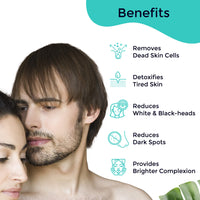 Pilgrim Face Scrub 100 g + Alcohol Free Face Toner Mist 100ml Combo | De Tan | Exfoliation | Blackhead Removal | All skin | Men and Women | Pores Tightening