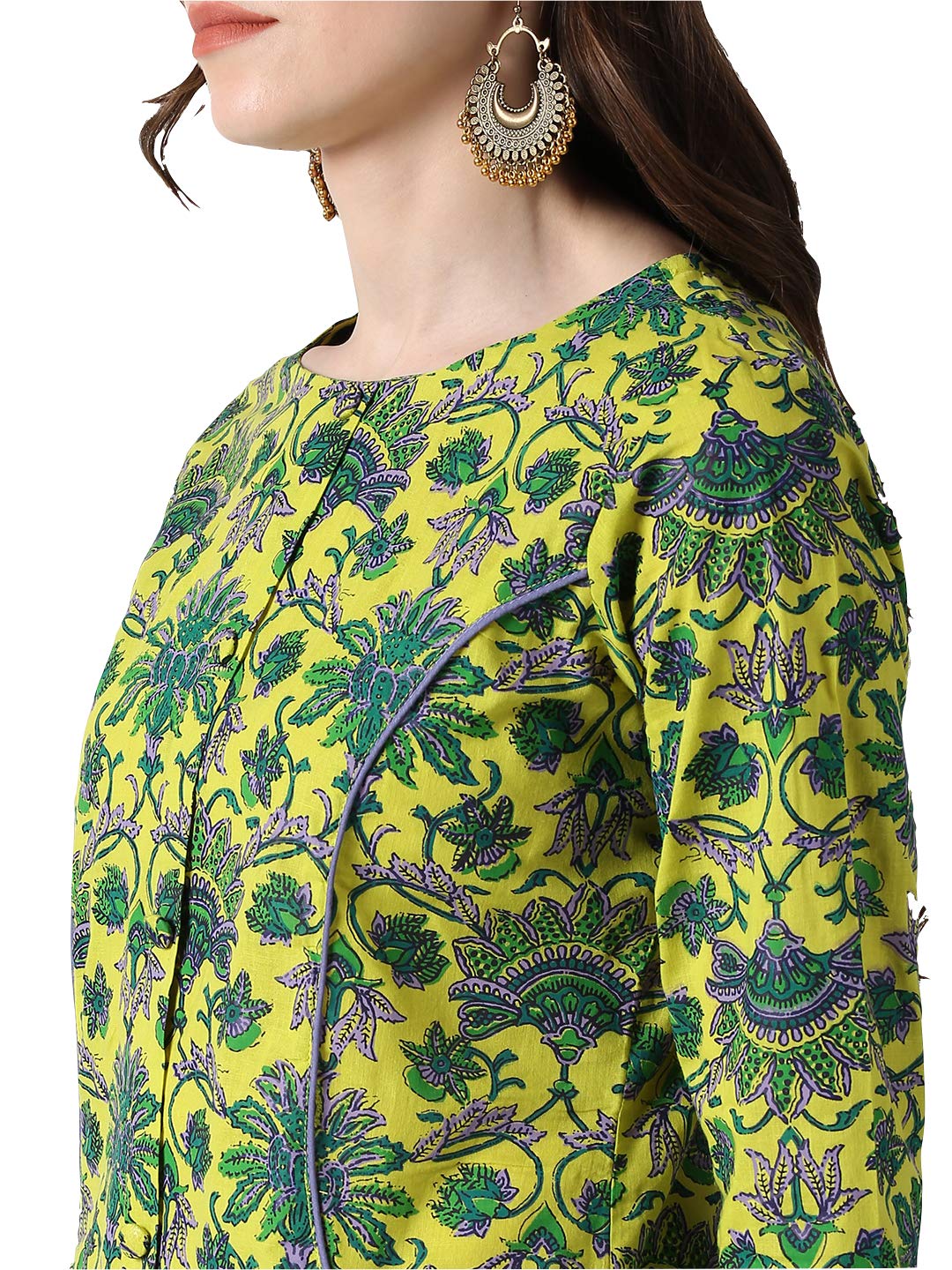 Vaamsi Women's  Cotton Regular Kurta