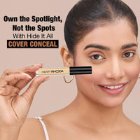 Hilary Rhoda Hide It All Cover Conceal | Conceals Masks, Scars & Dark Circles | High Coverage Concealer | With Shea Butter | Matte Finish | Cruelty-Free & Vegan (Fair- Shade 2, 3.7ml)