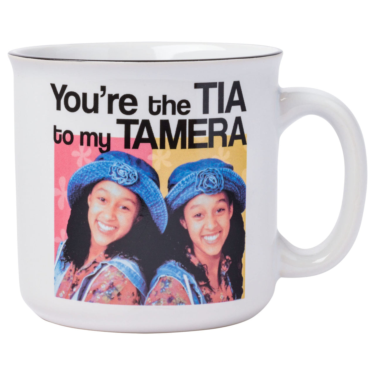 Silver Buffalo Sister Sister Tia to My Tamera Ceramic Camper Coffee Mug, 20 Ounces