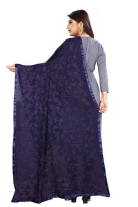 Akshar Llc Miss India Women's  Chiffon Dupatta With Goodembroidery Work