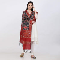 KAPAAHA Women's  Woven Silk Blend Patola Dupatta/Chunni
