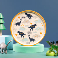 Zak Designs Kids Dinnerware Set 3 Pieces, Durable and Sustainable Melamine Bamboo Plate, Bowl, and Tumbler are Perfect For Dinner Time With Family (Zaksaurus) 8