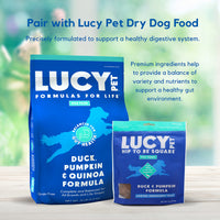 Lucy Pet Hip To Be Square Duck And Pumpkin Dog Treats 6Oz 6 Ounce (Pack of 1)