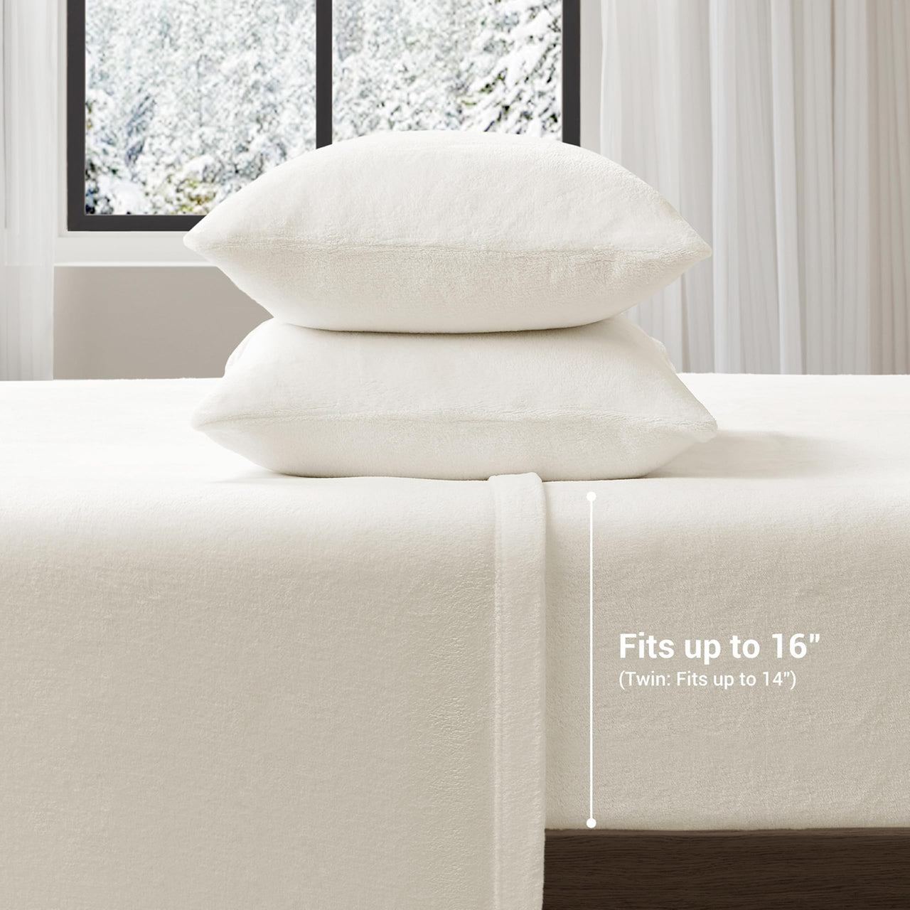 Sleep Philosophy True North Fleece Sheet Set Full, Solid Color, Warm & Plush Sheets Soft Fleece Bedding Full Size Sheets, Fitted Pocket Fits Up to 16" Mattress, Soloft, Full Burgundy 4 Piece