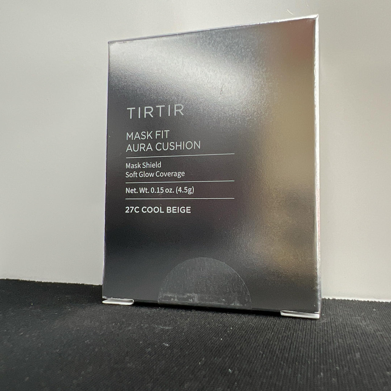 TIRTIR Mask Fit Aura Cushion Foundation, Full coverage, Skin fit, Satin Glow Finish, Korean Cushion Foundation #27C COOL BEIGE, 4.5g