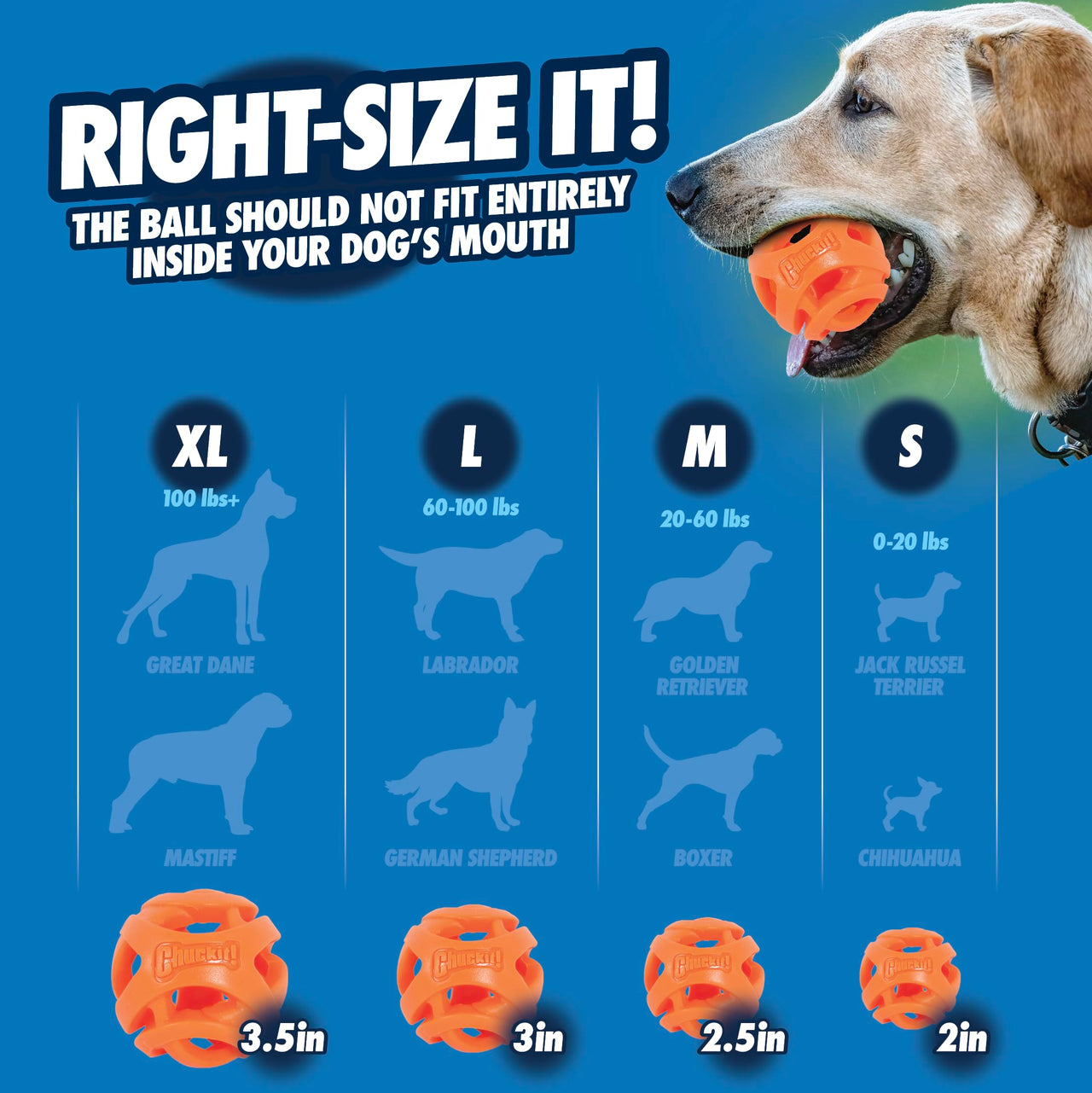 Chuckit Air Fetch Ball Dog Toy, Small (2 Inch Diameter), for dogs 0-20 lbs, Pack of 2