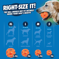 Chuckit Air Fetch Ball Dog Toy, Small (2 Inch Diameter), for dogs 0-20 lbs, Pack of 2