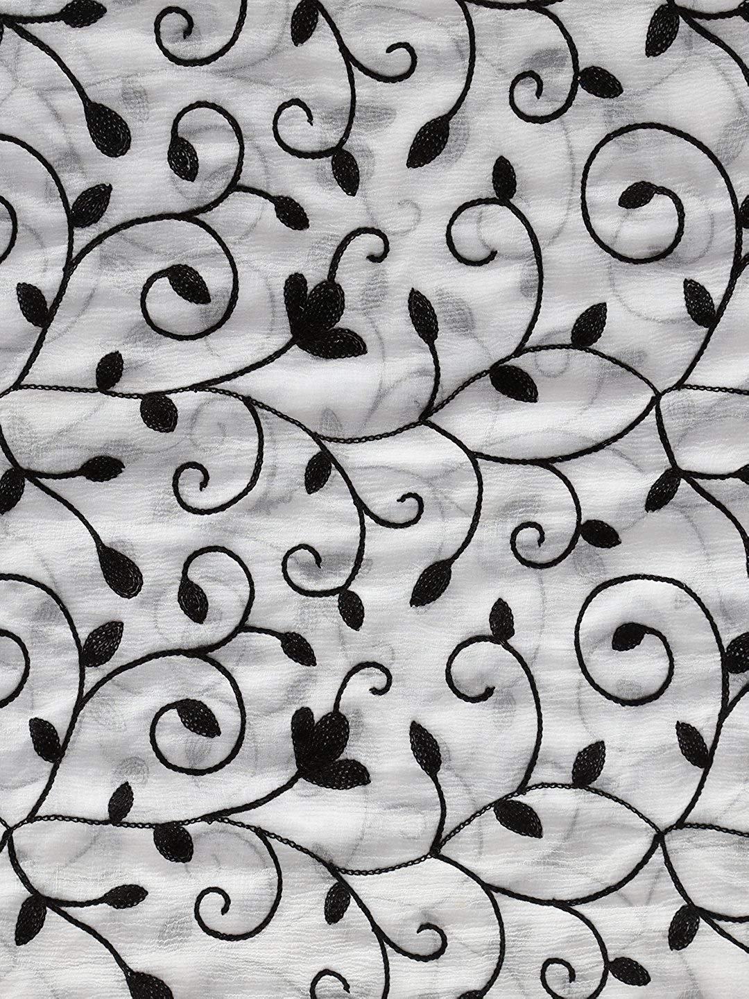 Akshar Llc Miss India Women's  Chiffon Dupatta With Goodembroidery Work