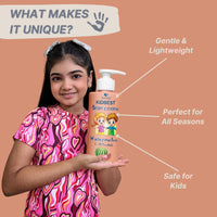 HealthBest Kidbest Body Lotion for Kids | Anti-Bacterial | Normal Skin, Sensitive Skin & Dry Skin | Tear, Paraben, SLS free | Watermelon Flavor | 500ml