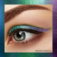 FACES CANADA Magneteyes Pro Holographic Eyeliner - Peacock Dance 02, 0.25g | Multichrome/Duochrome Eyeliner | Metallic & Shimmer Finish | Longlasting | Waterproof & Smudgeproof