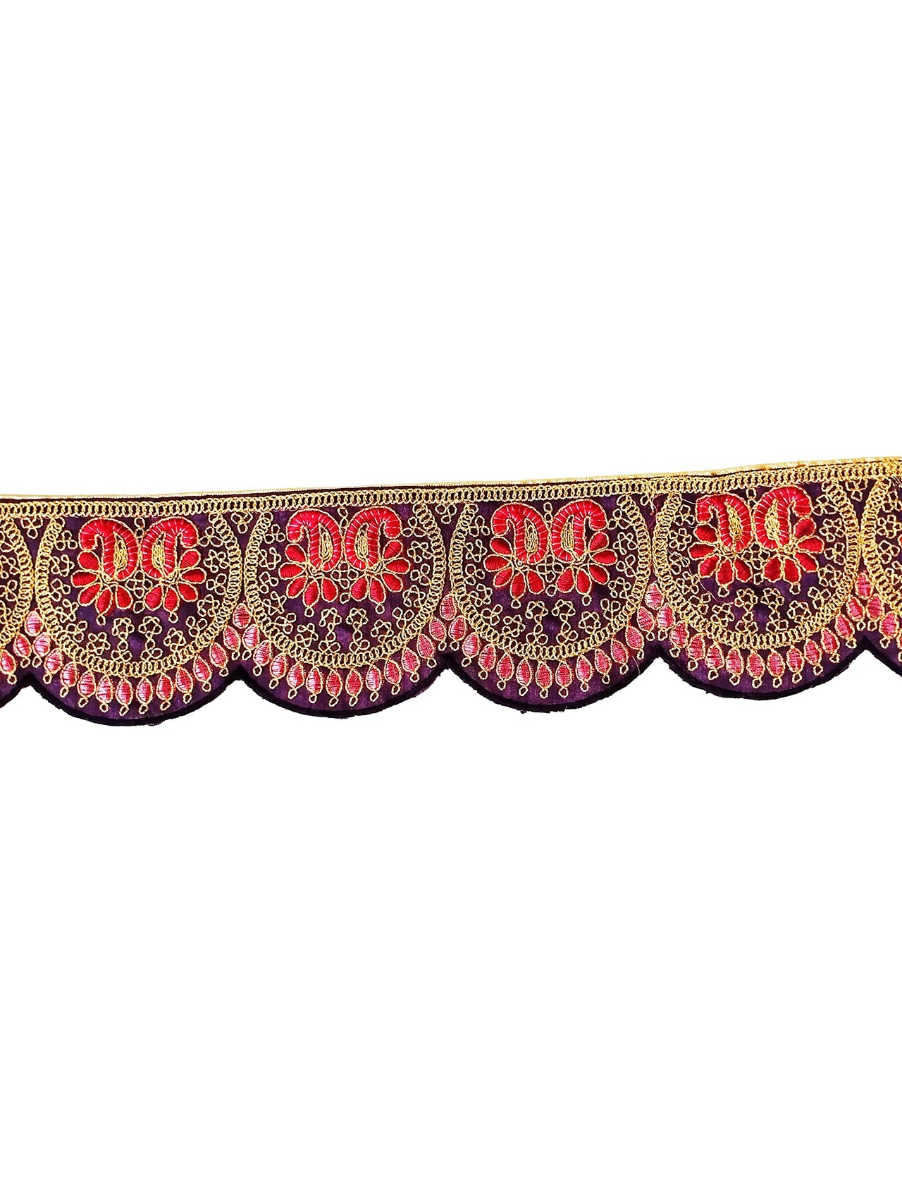 CARTZEYE Embroidery Heavy Work Trim Lace Border for Saree, Kurti, Dresses, Bandhani, Lehenga, Decorative Ribbon