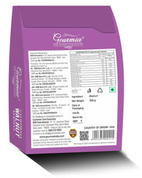 Gourmia California Walnuts Kernels 200g | Extra Light in Color | Large Size Walnut Halves | Without Shell | Akhrot Giri | Rich in Omega-3 | Delightful Snack | Brain Food | Crunchy Nuts