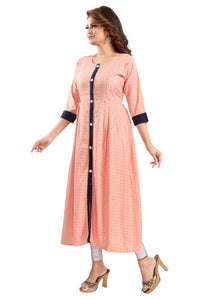 Priscilla RAYON COTTON FEEDING KURTIS FOR WOMEN WITH ZIPPERS 1122