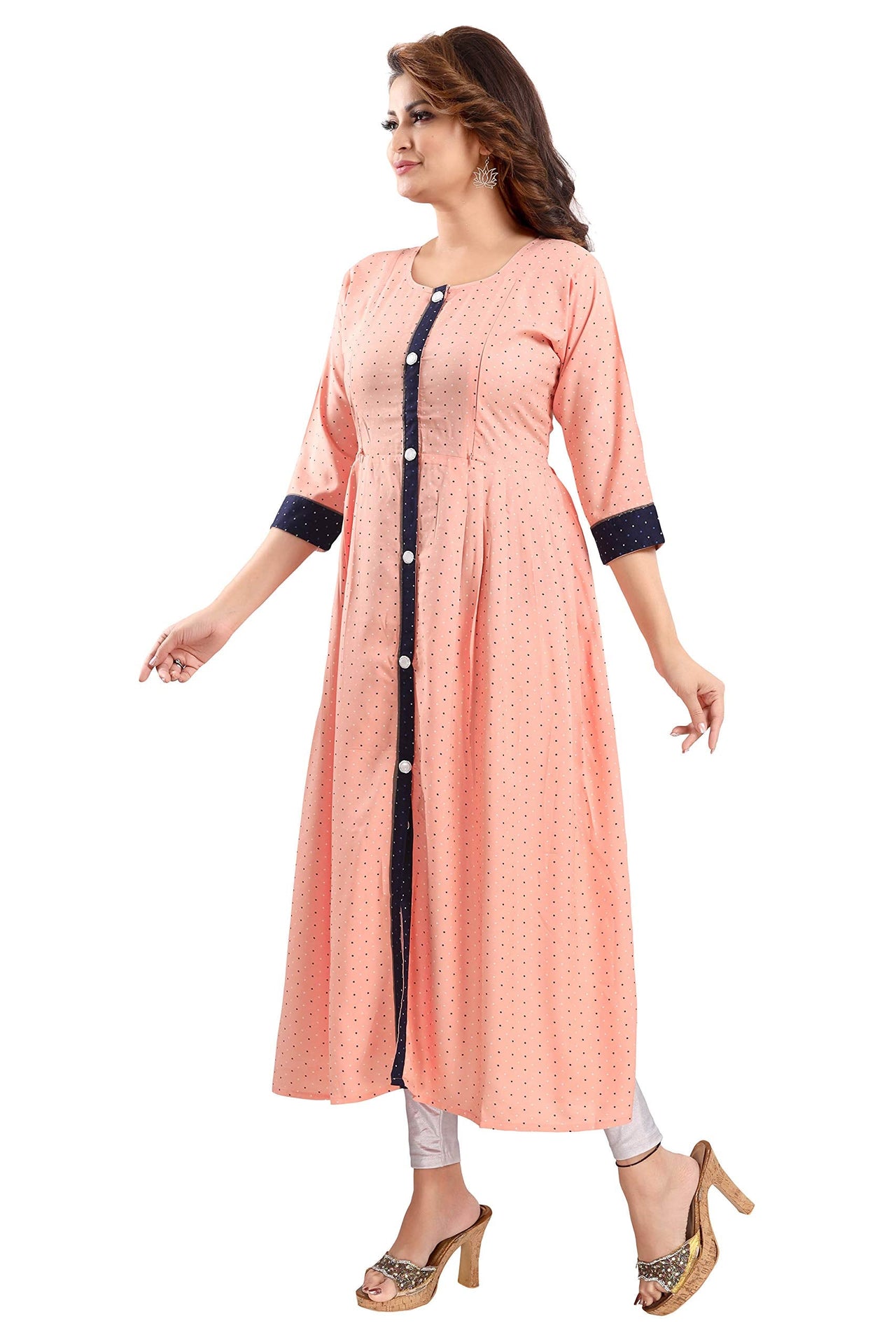Priscilla RAYON COTTON FEEDING KURTIS FOR WOMEN WITH ZIPPERS 1122