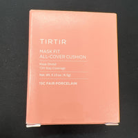TIRTIR Mask All-Cover Cushion Foundation | Full coverage, Skin fit, Satin Glow Finish | Korean Cushion Foundation #15C FAIR PORCELAIN | 4.5g