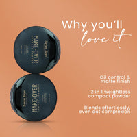 Seven Seas Make-Over Oil Control Compact Powder for Women (03 Natural, 43.4G)