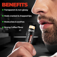 Beardo Whisky Smoke Lip Balm for Men, 4g| Moisturizes & Soothes Dry, Cracked & Chapped Lips | Enriched with Vitamin E, Shea Butter & Coffee | Non Glossy | Non Tinted Lip Balm for Dark Lips | Lip Balm for Men