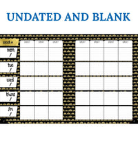 Carson Dellosa Sparkle and Shine Academic Teacher Planner—Undated Weekly/Monthly Plan Book, Lesson Planner and Record Organizer for Classroom or Homeschool (8.4