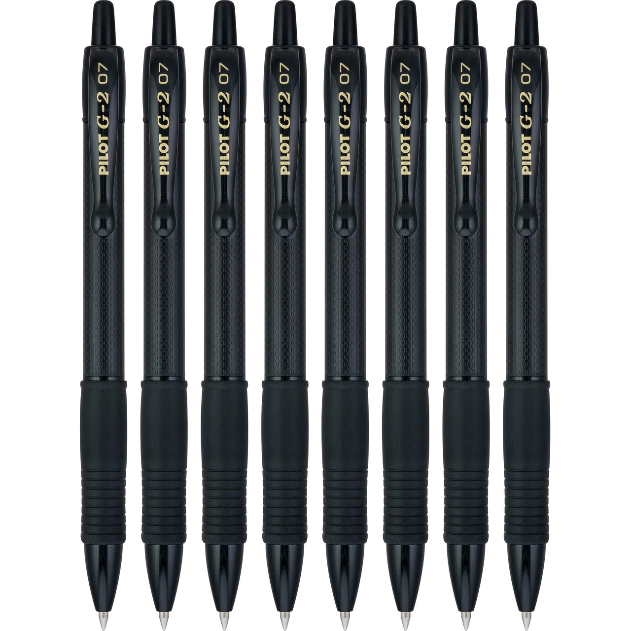Pilot, G2 Edge Premium Gel Roller Pens, Fine Point 0.7 mm, Black, Pack of 8 8-Pack