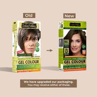 INDUS VALLEY Damage Free Natural Gel Hair Colour for Women | Ammonia & PPD Free Organic Hair Colour with 100% Grey Coverage, Long Lasting Hair Color Trial Pack | Medium Brown (Pack of 2)