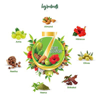 Dabur Vatika Health Shampoo, with Henna & Amla for Problem Free Hair - 640ml & Dabur Gulabari Premium Rose Water – Natural, 400 ml