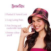 Tint Cosmetics Emily in Paris Lip and Cheek Tint Natural Finish. Long-lasting Stain. Easy Application, Non-drying Finish. Waterproof & Transfer-proof. Highly Blendable with Water-gel Formula. 5ml