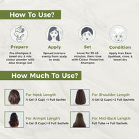 INDUS VALLEY Organically Natural Damage Free Colour Gel Dark Brown Hair Colour 3.0 Ammonia Free with Deep Nourishing Hair Eaze Spa - (20g +200ml + 175ml)