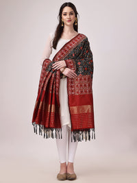 KAPAAHA Women's  Woven Silk Bandhani Patola Dupatta, Width 45 inch, Length 2.5 meter