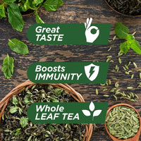 Chaayos Green Tea Bags - Mint Saunf (50 Pyramid Tea Bags) | Spearmint Tea and Fennel Flavoured Green Tea | Mint Green Tea | Herbal Tea | Green Tea Leaves
