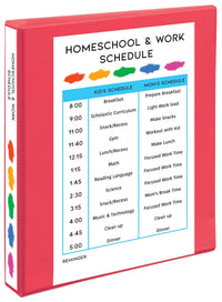 Avery(R) Durable View 3 Ring Binder, 1 Inch Slant Rings, 1 Coral Binder (17293) 1