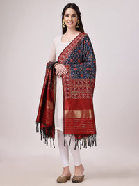 KAPAAHA Women's  Woven Silk Bandhani Patola Dupatta, Width 45 inch, Length 2.5 meter