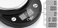 Ozeri Pronto Digital Multifunction Kitchen and Food Scale,Silver on Black Silver on Black