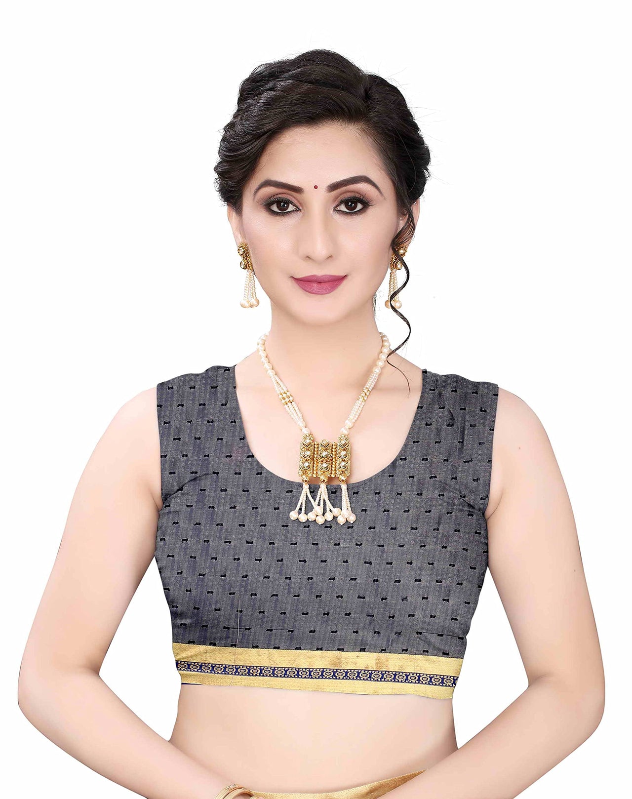 Anjaneya Sarees Women's  Georgette Saree With Blouse Piece