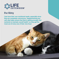 Life Extension Cat Mix  For Heart, Kidney & Pancreatic Function + Gut Health with Vitamins & Essential Nutrients - Formula For Kitty - Gluten-Free, Non-GMO  Net Wt.100 Grams (85 Servings)